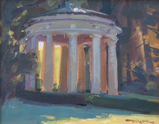 Painting of Apollo Spring at West Baden Indiana